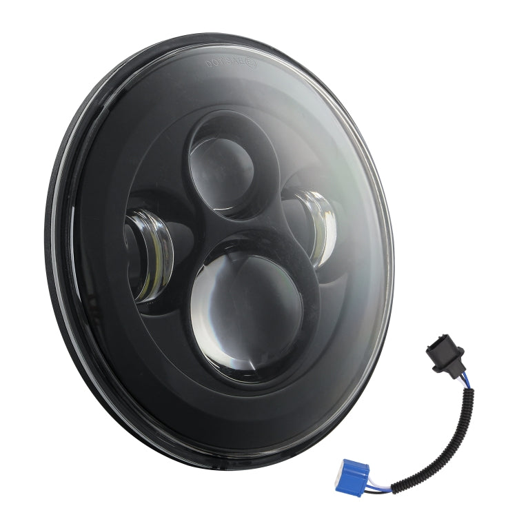 Lampade per fari a LED a forma rotonda per auto da 7 pollici H4 / H13 DC 9V-30V 4000LM 6000K 40W per Jeep Wrangler, DC 9V-30V 4000LM 6000K 40W