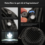 Lampade per fari a LED a forma rotonda per auto da 7 pollici H4 / H13 DC 9V-30V 4000LM 6000K 40W per Jeep Wrangler, DC 9V-30V 4000LM 6000K 40W