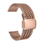 Cinturino per orologio in maglia magnetica in acciaio inossidabile, 22mm