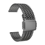 Cinturino per orologio in maglia magnetica in acciaio inossidabile, 22mm
