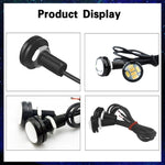 10 PCS 23mm 6LEDs SMD-5730 DC9-80V Moto Eagle Eye Light, 6LEDs SMD-5730, 6LEDs SMD-5730(White Light)