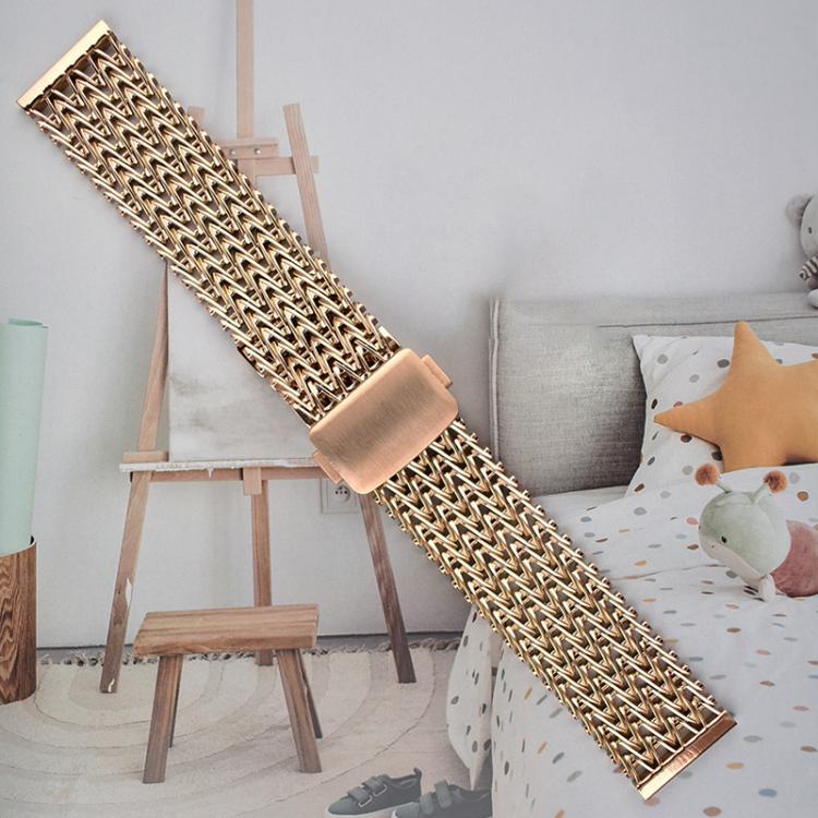 Cinturino per orologio in maglia magnetica in acciaio inossidabile, 22mm