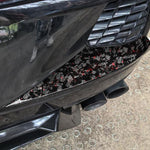 Set di 2 adesivi decorativi in fibra di carbonio con lamina d'oro forgiata per prese d'aria posteriori dell'auto, per Chevrolet Corvette C8 2020-, lato guidatore sinistro e destro., Rear Air Vent