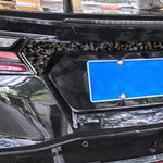 Adesivo decorativo per bagagliaio auto in fibra di carbonio con lamina d'oro forgiata per Chevrolet Corvette C8 2020-, lato guidatore sinistro e destro, Trunk