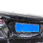 Adesivo decorativo per bagagliaio auto in fibra di carbonio con lamina d'oro forgiata per Chevrolet Corvette C8 2020-, lato guidatore sinistro e destro, Trunk