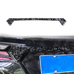 Adesivo decorativo per bagagliaio auto in fibra di carbonio con lamina d'oro forgiata per Chevrolet Corvette C8 2020-, lato guidatore sinistro e destro, Trunk