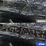 Set di 4 adesivi decorativi laterali per tetto auto in fibra di carbonio con lamina dorata forgiata per Chevrolet Corvette C8 2020-, lato guidatore sinistro e destro., Roof Sides