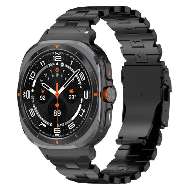 Cinturino per orologio in lega di titanio con fibbia di sicurezza a farfalla., For Samsung Galaxy Watch Ultra 47mm / Ultra 2025