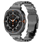 Cinturino per orologio in lega di titanio con fibbia di sicurezza a farfalla., For Samsung Galaxy Watch Ultra 47mm / Ultra 2025