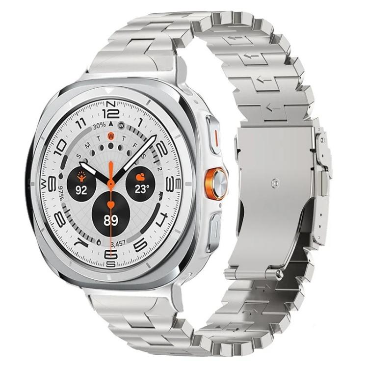 Cinturino per orologio in lega di titanio con fibbia di sicurezza a farfalla., For Samsung Galaxy Watch Ultra 47mm / Ultra 2025