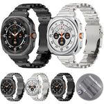 Cinturino per orologio in lega di titanio con fibbia di sicurezza a farfalla., For Samsung Galaxy Watch Ultra 47mm / Ultra 2025