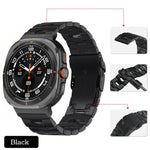 Cinturino per orologio con fibbia di sicurezza in lega di titanio, For Samsung Galaxy Watch Ultra 47mm / Ultra 2025