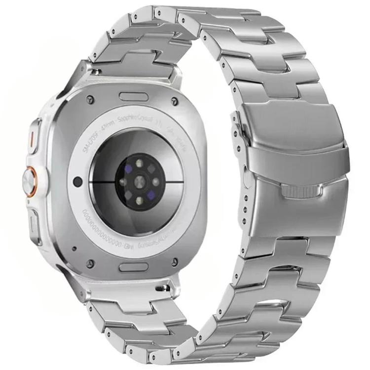 Cinturino per orologio con fibbia di sicurezza in lega di titanio, For Samsung Galaxy Watch Ultra 47mm / Ultra 2025