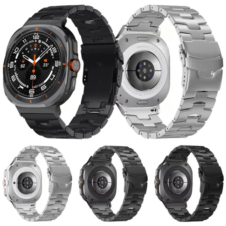 Cinturino per orologio con fibbia di sicurezza in lega di titanio, For Samsung Galaxy Watch Ultra 47mm / Ultra 2025