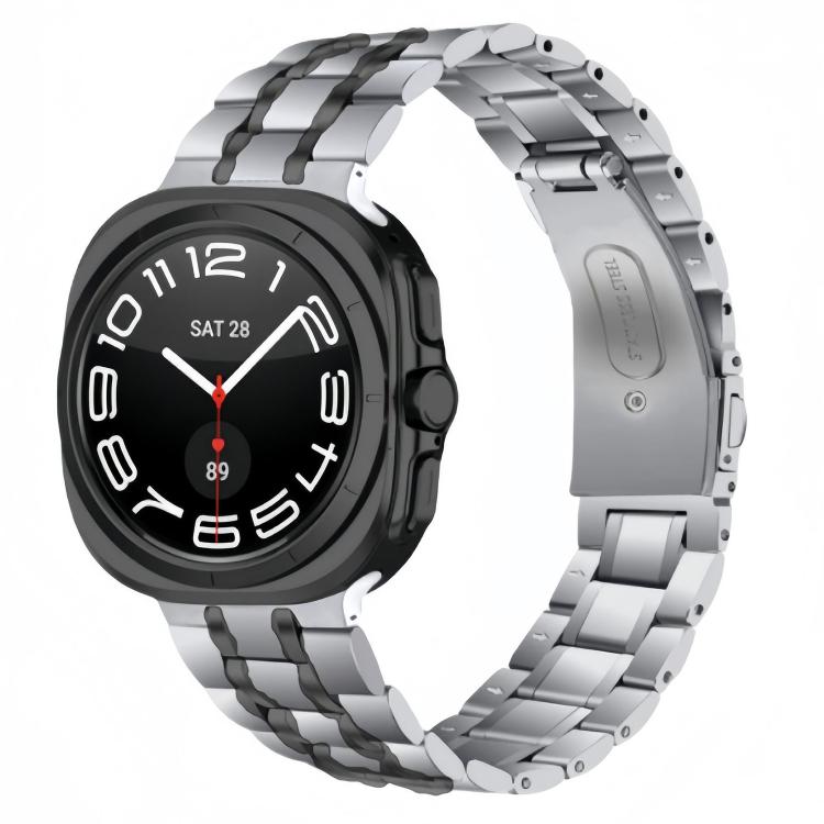 Cinturino per orologio in metallo di acciaio inossidabile con cinque perline, For Samsung Galaxy Watch Ultra / Ultra 2025, For Samsung Galaxy Watch8 / Watch8 Classic