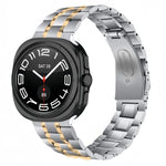 Cinturino per orologio in metallo di acciaio inossidabile con cinque perline, For Samsung Galaxy Watch Ultra / Ultra 2025, For Samsung Galaxy Watch8 / Watch8 Classic