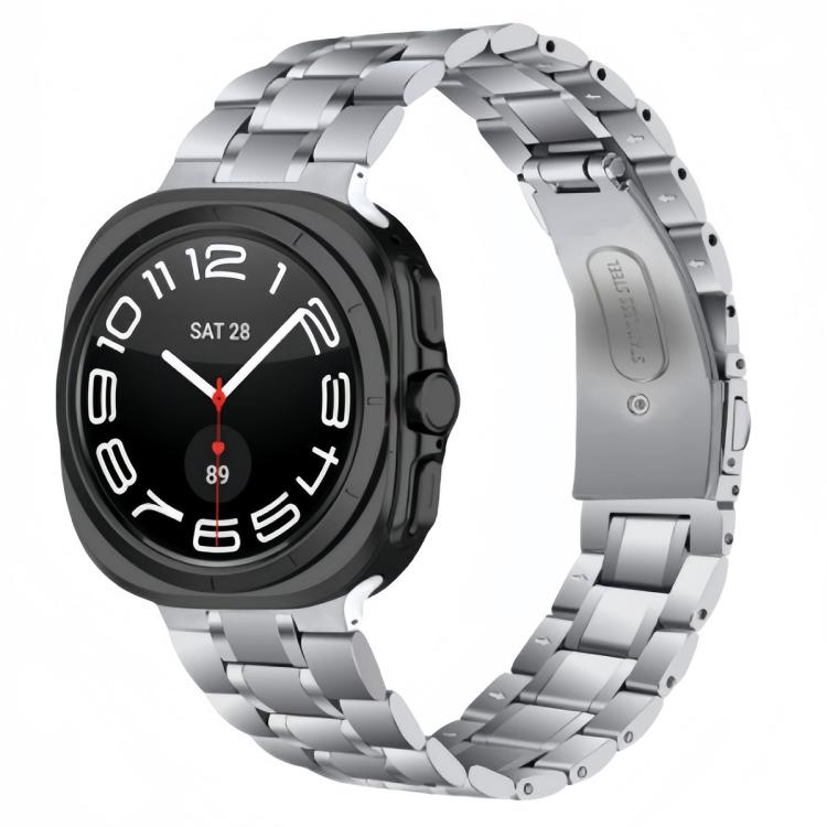 Cinturino per orologio in metallo di acciaio inossidabile con cinque perline, For Samsung Galaxy Watch Ultra / Ultra 2025, For Samsung Galaxy Watch8 / Watch8 Classic
