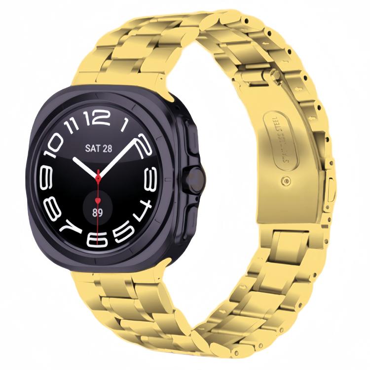Cinturino per orologio in metallo di acciaio inossidabile con cinque perline, For Samsung Galaxy Watch Ultra / Ultra 2025, For Samsung Galaxy Watch8 / Watch8 Classic
