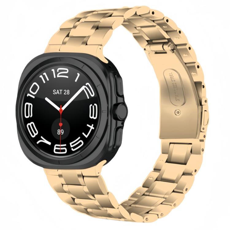 Cinturino per orologio in metallo di acciaio inossidabile con cinque perline, For Samsung Galaxy Watch Ultra / Ultra 2025, For Samsung Galaxy Watch8 / Watch8 Classic