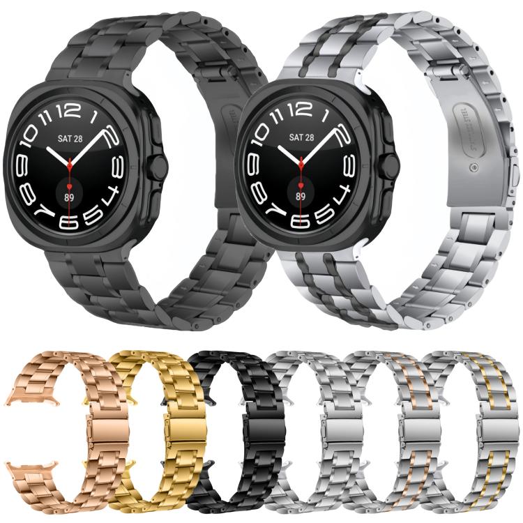 Cinturino per orologio in metallo di acciaio inossidabile con cinque perline, For Samsung Galaxy Watch Ultra / Ultra 2025, For Samsung Galaxy Watch8 / Watch8 Classic