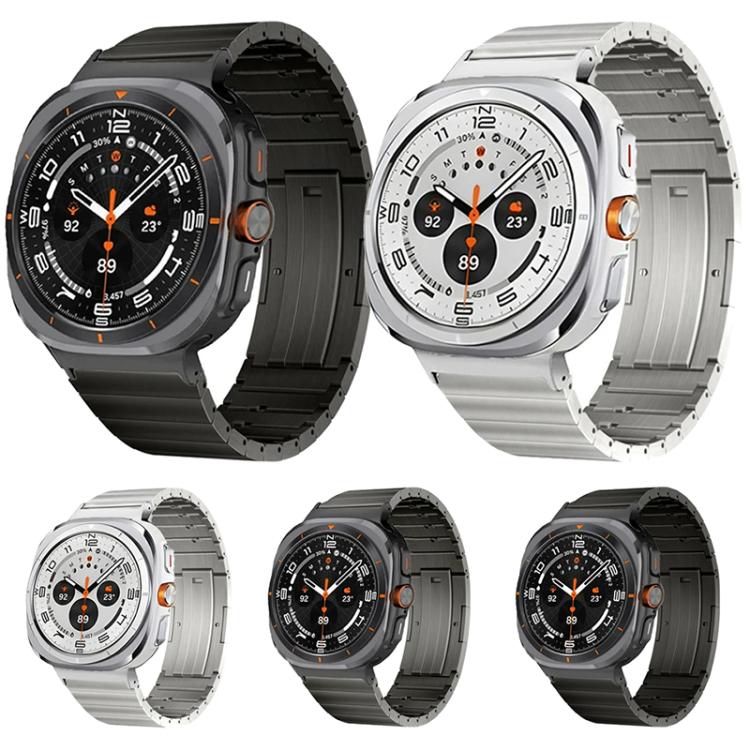 Cinturino per orologio in lega di titanio con fibbia a scorrimento laterale a sgancio rapido e un solo perno., For Samsung Galaxy Watch Ultra / Ultra 2025, For Samsung Galaxy Watch8 / Watch8 Classic