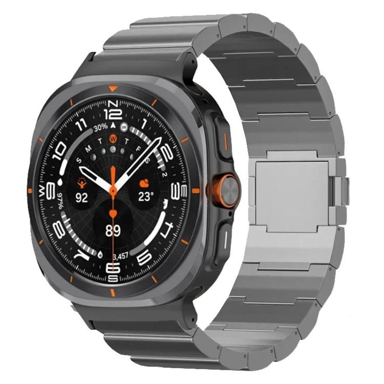 Cinturino per orologio in lega di titanio con fibbia magnetica a una perlina, For Samsung Galaxy Watch Ultra / Ultra 2025, For Samsung Galaxy Watch8 / Watch8 Classic