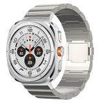 Cinturino per orologio in lega di titanio con fibbia magnetica a una perlina, For Samsung Galaxy Watch Ultra / Ultra 2025, For Samsung Galaxy Watch8 / Watch8 Classic