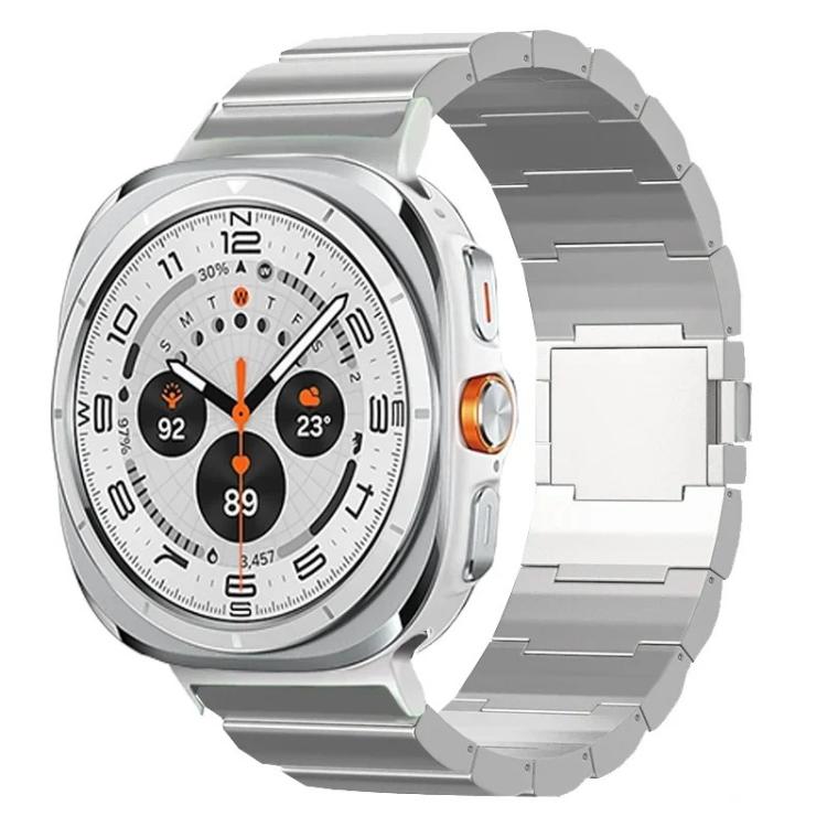 Cinturino per orologio in lega di titanio con fibbia magnetica a una perlina, For Samsung Galaxy Watch Ultra / Ultra 2025, For Samsung Galaxy Watch8 / Watch8 Classic