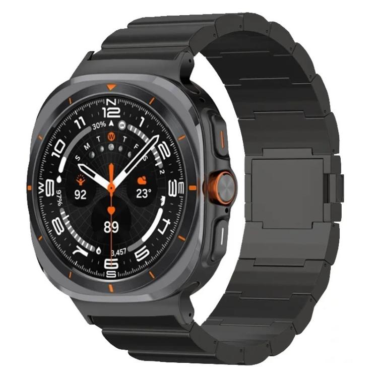 Cinturino per orologio in lega di titanio con fibbia magnetica a una perlina, For Samsung Galaxy Watch Ultra / Ultra 2025, For Samsung Galaxy Watch8 / Watch8 Classic
