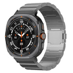 Cinturino per orologio in lega di titanio con fibbia magnetica a una perlina, For Samsung Galaxy Watch Ultra / Ultra 2025, For Samsung Galaxy Watch8 / Watch8 Classic