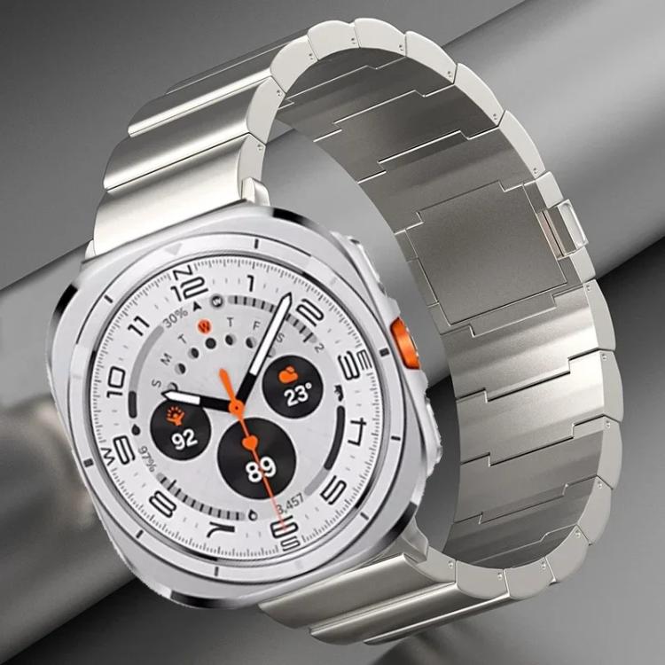 Cinturino per orologio in lega di titanio con fibbia magnetica a una perlina, For Samsung Galaxy Watch Ultra / Ultra 2025, For Samsung Galaxy Watch8 / Watch8 Classic