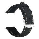 Cinturino per orologio xDfind Retro Crazy Horse Texture in pelle con motivo a cavallo incrociato, 24mm for Suunto 9 / 9 Baro / D5 / Core / 7, 14mm, 18mm