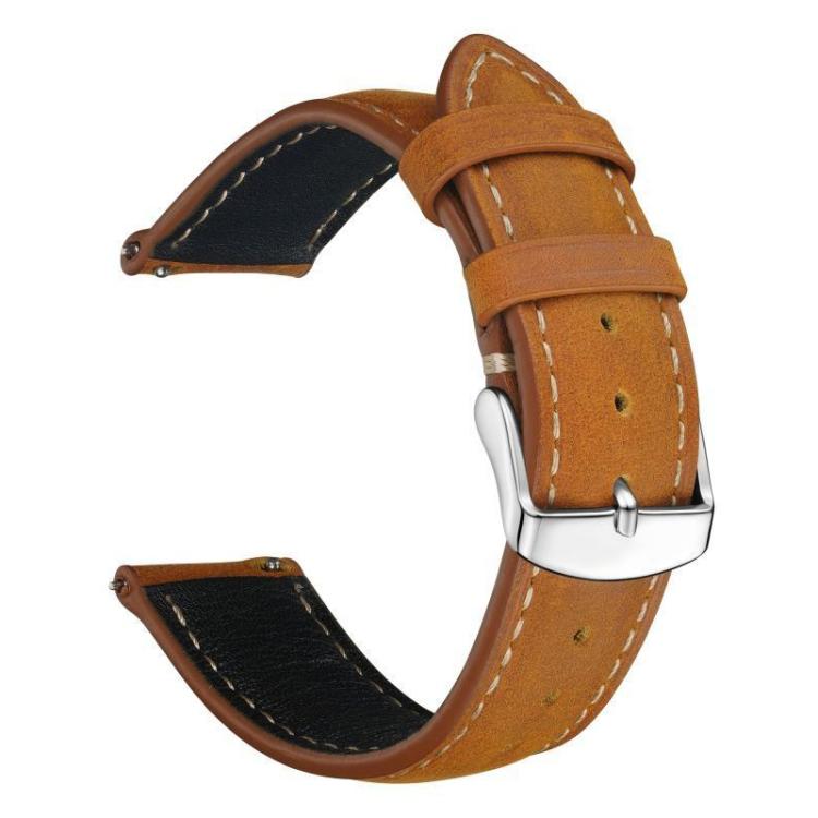 Cinturino per orologio xDfind Retro Crazy Horse Texture in pelle con motivo a cavallo incrociato, 24mm for Suunto 9 / 9 Baro / D5 / Core / 7, 14mm, 18mm