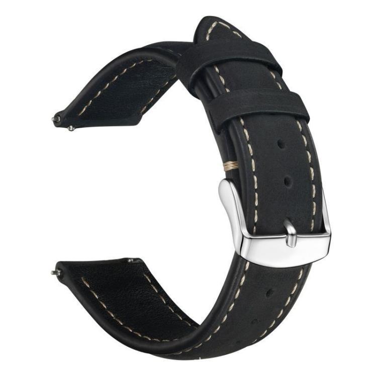 Cinturino per orologio xDfind Retro Crazy Horse Texture in pelle con motivo a cavallo incrociato, 20mm, 22mm