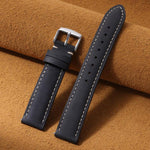 Cinturino per orologio xDfind Retro Crazy Horse Texture in pelle con motivo a cavallo incrociato, 20mm, 22mm