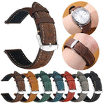 Cinturino per orologio xDfind Retro Crazy Horse Texture in pelle con motivo a cavallo incrociato, 24mm for Suunto 9 / 9 Baro / D5 / Core / 7, 14mm, 18mm
