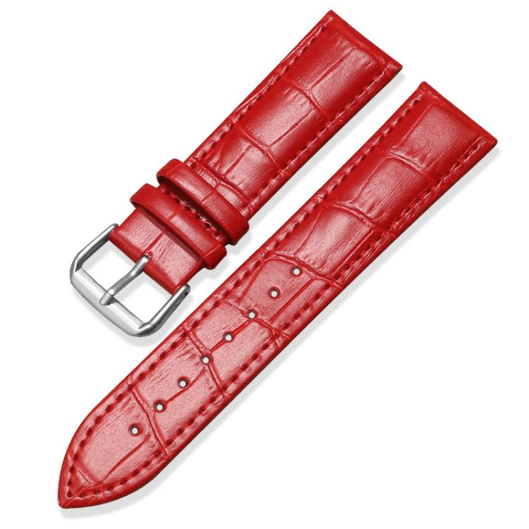 Cinturino per orologio in pelle con fibbia ad ardiglione e texture di bambù xDfind, 24mm for Suunto 9 / 9 Baro / D5 / Core / 7, 12mm, 14mm, 18mm