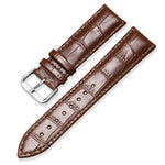 Cinturino per orologio in pelle con fibbia ad ardiglione e texture di bambù xDfind, 24mm for Suunto 9 / 9 Baro / D5 / Core / 7, 12mm, 14mm, 18mm