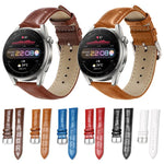 Cinturino per orologio in pelle con fibbia ad ardiglione e texture di bambù xDfind, 24mm for Suunto 9 / 9 Baro / D5 / Core / 7, 12mm, 14mm, 18mm