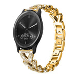 Cinturino per orologio xDfind Small Twist in metallo con diamanti, 20mm For Garmin Vivomove Sport / Vivoactive5 / 3, 20mm For Garmin Venu / Venu 2 / Sq / Sq2, 20mm, 20mm For Xiaomi Mibro Air / Mibro Lite, 20mm For Honor Watch SE / Magic Watch2 42mm