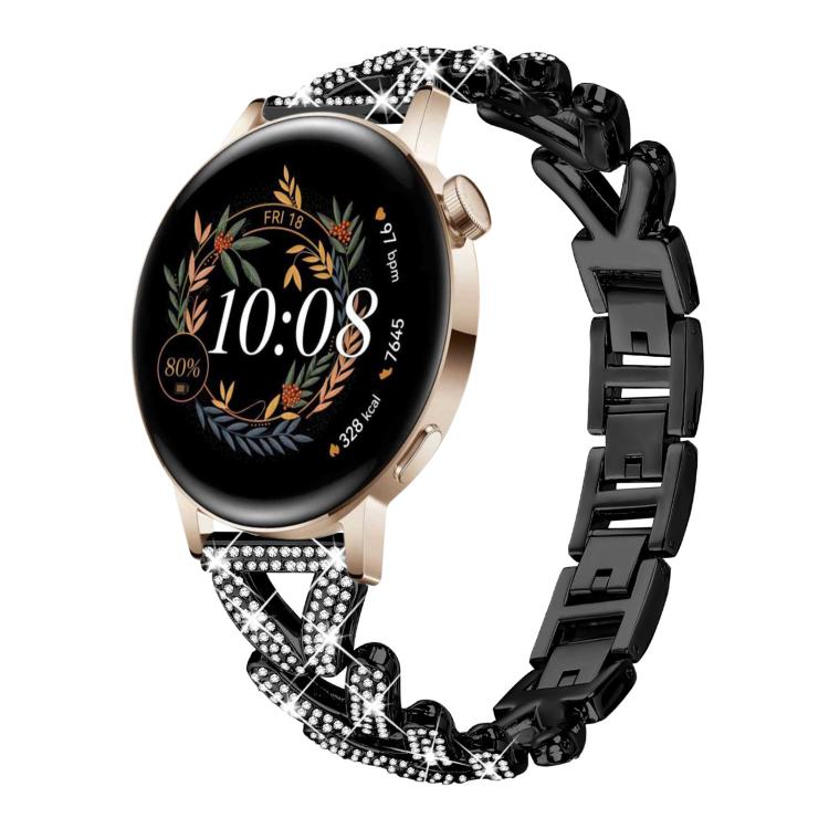 Cinturino per orologio xDfind Small Twist in metallo con diamanti, 20mm For COROS APEX 2 42mm / PACE 2, 20mm For Huawei Watch GT4 / GT3 / GT2, 20mm For Amazfit Bip U / Bip Lite / Bip 3 Pro, 20mm For Amazfit GTS4 Mini/3/2 /2e/2 Mini                     ...