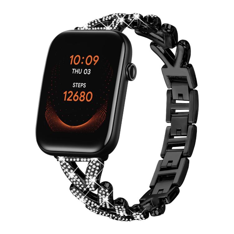 Cinturino per orologio xDfind Small Twist in metallo con diamanti, 20mm For COROS APEX 2 42mm / PACE 2, 20mm For Huawei Watch GT4 / GT3 / GT2, 20mm For Amazfit Bip U / Bip Lite / Bip 3 Pro, 20mm For Amazfit GTS4 Mini/3/2 /2e/2 Mini                     ...