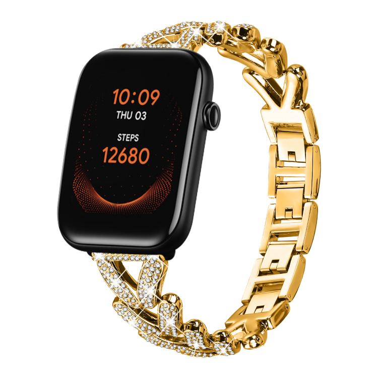 Cinturino per orologio xDfind Small Twist in metallo con diamanti, 20mm For COROS APEX 2 42mm / PACE 2, 20mm For Huawei Watch GT4 / GT3 / GT2, 20mm For Amazfit Bip U / Bip Lite / Bip 3 Pro, 20mm For Amazfit GTS4 Mini/3/2 /2e/2 Mini                     ...