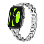 Cinturino per orologio xDfind Small Twist in metallo con diamanti, 20mm For COROS APEX 2 42mm / PACE 2, 20mm For Huawei Watch GT4 / GT3 / GT2, 20mm For Amazfit Bip U / Bip Lite / Bip 3 Pro, 20mm For Amazfit GTS4 Mini/3/2 /2e/2 Mini                     ...
