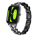 Cinturino per orologio xDfind Small Twist in metallo con diamanti, 20mm For COROS APEX 2 42mm / PACE 2, 20mm For Huawei Watch GT4 / GT3 / GT2, 20mm For Amazfit Bip U / Bip Lite / Bip 3 Pro, 20mm For Amazfit GTS4 Mini/3/2 /2e/2 Mini                     ...