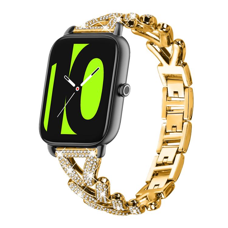 Cinturino per orologio xDfind Small Twist in metallo con diamanti, 20mm For COROS APEX 2 42mm / PACE 2, 20mm For Huawei Watch GT4 / GT3 / GT2, 20mm For Amazfit Bip U / Bip Lite / Bip 3 Pro, 20mm For Amazfit GTS4 Mini/3/2 /2e/2 Mini                     ...