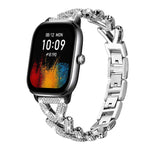 Cinturino per orologio xDfind Small Twist in metallo con diamanti, 20mm For COROS APEX 2 42mm / PACE 2, 20mm For Huawei Watch GT4 / GT3 / GT2, 20mm For Amazfit Bip U / Bip Lite / Bip 3 Pro, 20mm For Amazfit GTS4 Mini/3/2 /2e/2 Mini                     ...