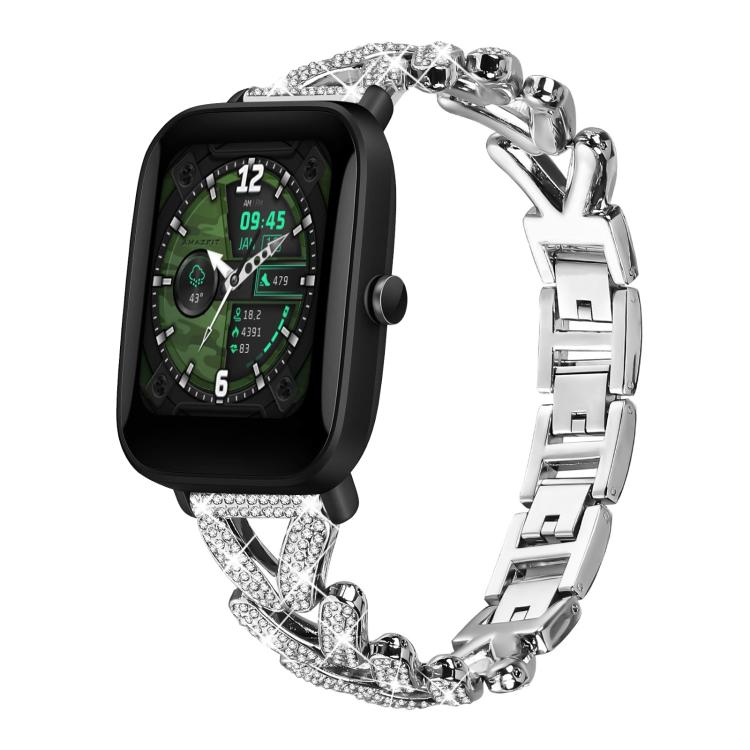 Cinturino per orologio xDfind Small Twist in metallo con diamanti, 20mm For COROS APEX 2 42mm / PACE 2, 20mm For Huawei Watch GT4 / GT3 / GT2, 20mm For Amazfit Bip U / Bip Lite / Bip 3 Pro, 20mm For Amazfit GTS4 Mini/3/2 /2e/2 Mini                     ...