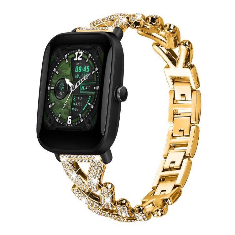 Cinturino per orologio xDfind Small Twist in metallo con diamanti, 20mm For COROS APEX 2 42mm / PACE 2, 20mm For Huawei Watch GT4 / GT3 / GT2, 20mm For Amazfit Bip U / Bip Lite / Bip 3 Pro, 20mm For Amazfit GTS4 Mini/3/2 /2e/2 Mini                     ...