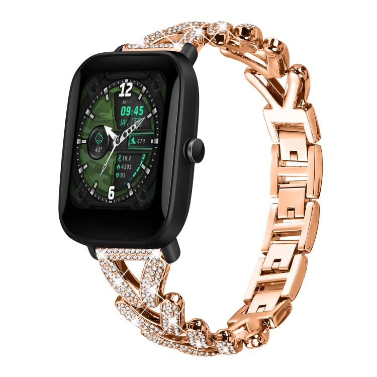 Cinturino per orologio xDfind Small Twist in metallo con diamanti, 20mm For COROS APEX 2 42mm / PACE 2, 20mm For Huawei Watch GT4 / GT3 / GT2, 20mm For Amazfit Bip U / Bip Lite / Bip 3 Pro, 20mm For Amazfit GTS4 Mini/3/2 /2e/2 Mini                     ...
